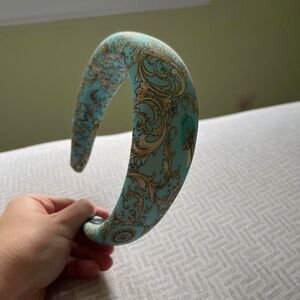 NEW Versace Silk Barocco Print Headband